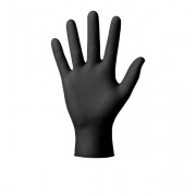 GOGRIP Перчатки нитриловые (размер М) черные 50шт/ упак