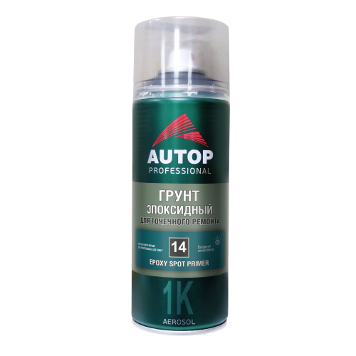 AUTOP PROFESSIONAL Грунт-азрозоль эпоксидный серый для точечного ремонта №14 (520мл)