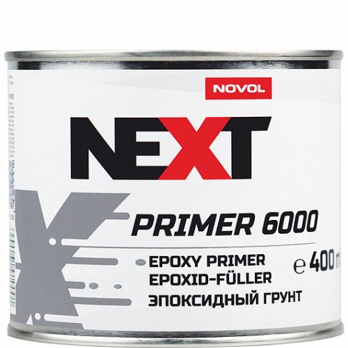 NOVOL NEXT Грунт Эпоксидный HS, 1+1 EPOXY PRIMER 6000 (0,4л) + Отвердитель для грунта NEXT H6900 (0,4л)