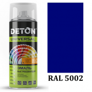 DETON RAL5002 Акриловая эмаль-аэрозоль Ультрамариновый-синий (520мл)