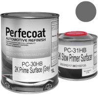 PERFECOAT Грунт толстослойный PC-30 2K HB Primer Surfacer gray 1L + PС-31 2K Slow Primer Surfacer HB 0,25L