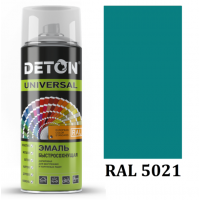 DETON RAL5021 Акриловая эмаль-аэрозоль Водянисто-синий (520мл)