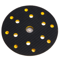 ISISTEM Backing Pads Velcro Подложка полиуретан D152, 15 отв. жёлтая