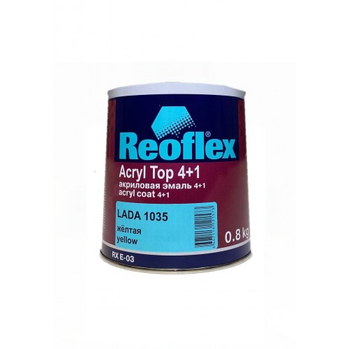 Reoflex Акриловая эмаль 4+1 (0,8 кг) (LADA 1035 жёлтая)