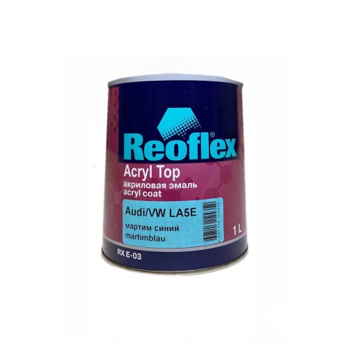 Reoflex Акриловая эмаль Acryl Top (1л) (Audi/VW LA5E Martimblau)