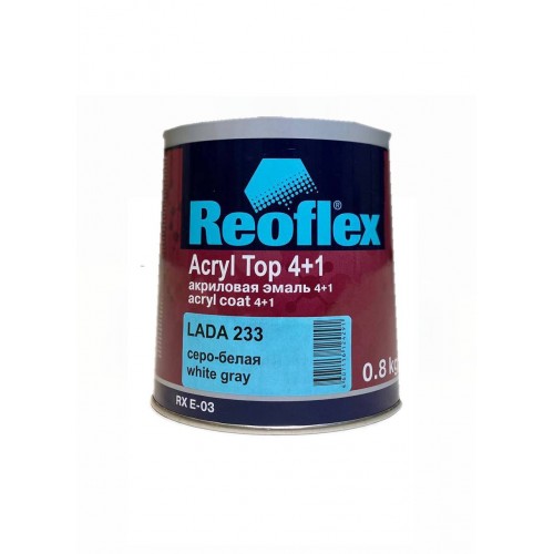 Reoflex Акриловая эмаль 4+1 (0,8 кг) (LADA 233 серо-белая)