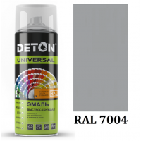 DETON RAL7004 Акриловая эмаль-аэрозоль Серый сигнальный (520мл)