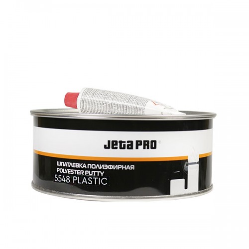 JETA PRO PLASTIC 5548 Шпатлевка для пластика. Черная. 1+0,02 кг